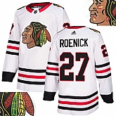 Blackhawks #27 Roenick White With Special Glittery Logo Adidas Jersey,baseball caps,new era cap wholesale,wholesale hats